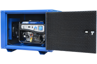 Бензиновый генератор ТСС SGG 5000N в кожухе армейский фото