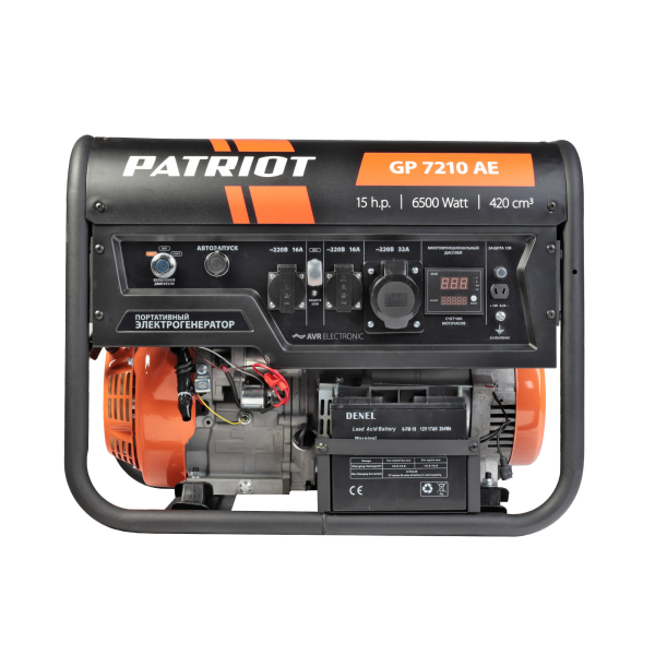 Бензиновый генератор PATRIOT GP 7210 AE фото