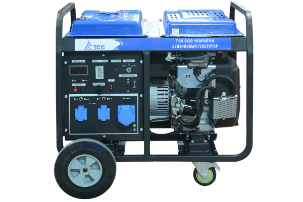 Бензиновый генератор ТСС SGG 10000EHA в кожухе МК-2.1 уличный фото