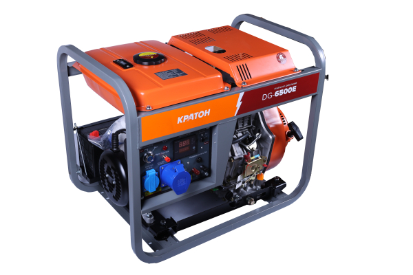 Дизельный генератор КРАТОН DG-6500E 3 08 02 027 передвижной фото