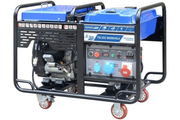 Бензиновый генератор ТСС SGG 16000EH3LA в кожухе МК-3.1 уличный фото