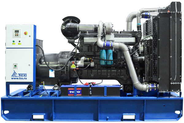Дизельный генератор ТСС АД-250С-Т400 в погодозащитном кожухе с АВР 025287 уличный фото