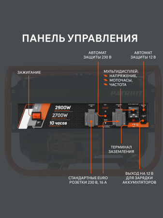 Бензиновый генератор PATRIOT GRS 3700 C фото